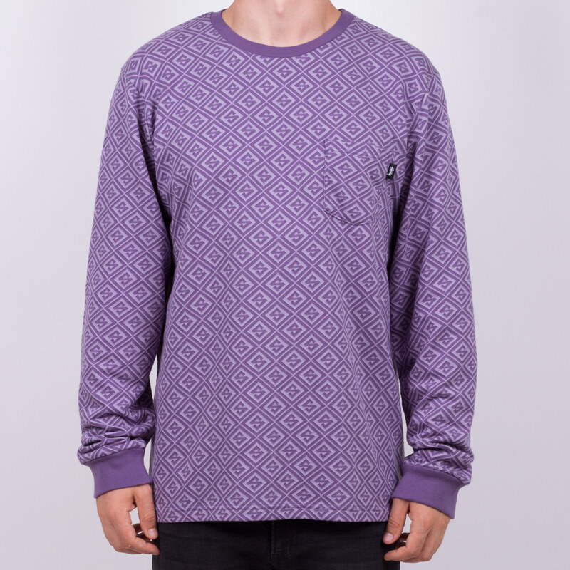 Stussy S DIAMOND L/S CREW Purple