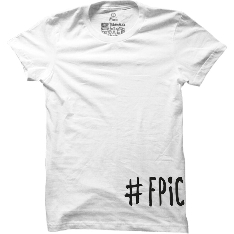 Pánské bílé tričko #fpicilajf