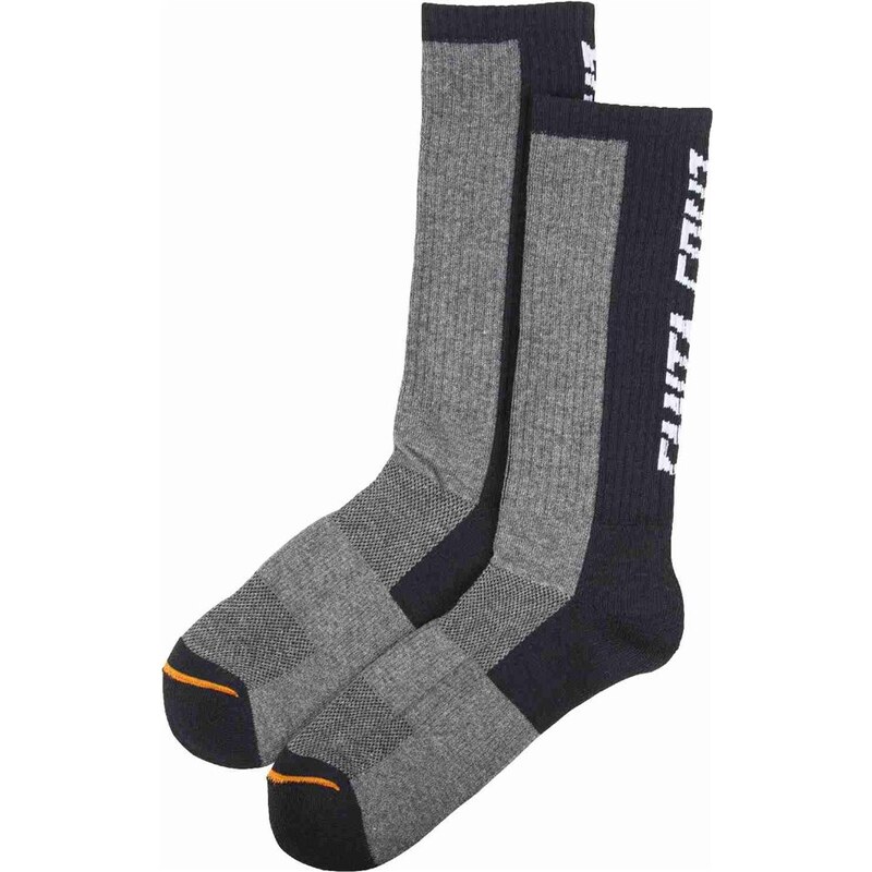 ponožky SANTA CRUZ - SCS Block Strip Grey Melange/Black (GREY MELANGE BLACK)