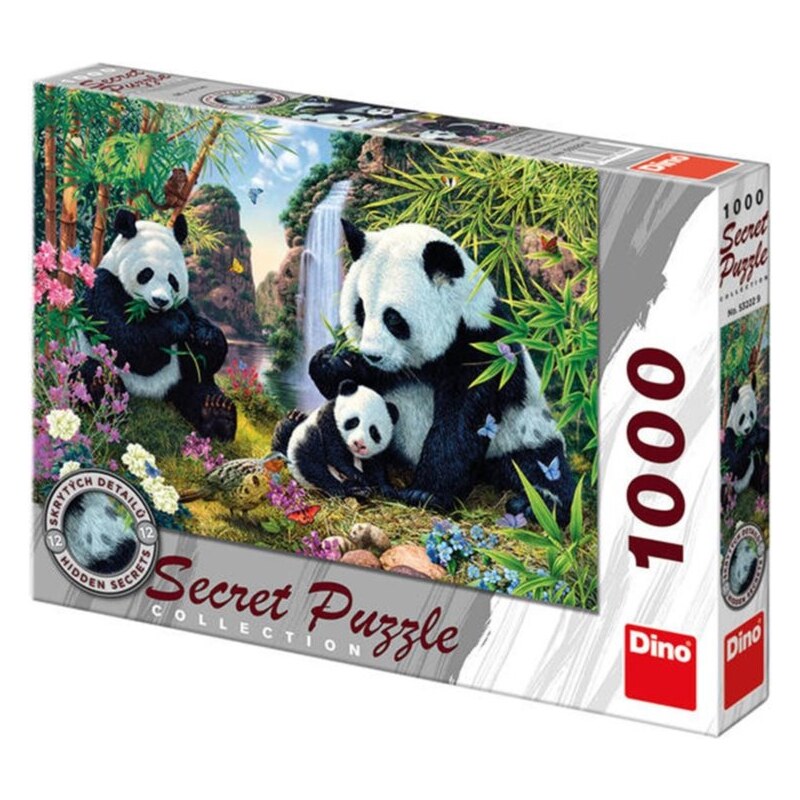Dino Puzzle Secret Collection 1000 dílků - Pandy