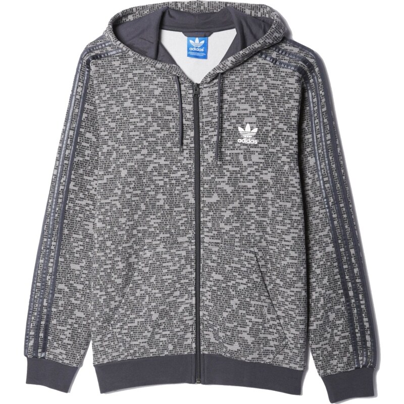 adidas Es Fz Hoody Sep šedá M