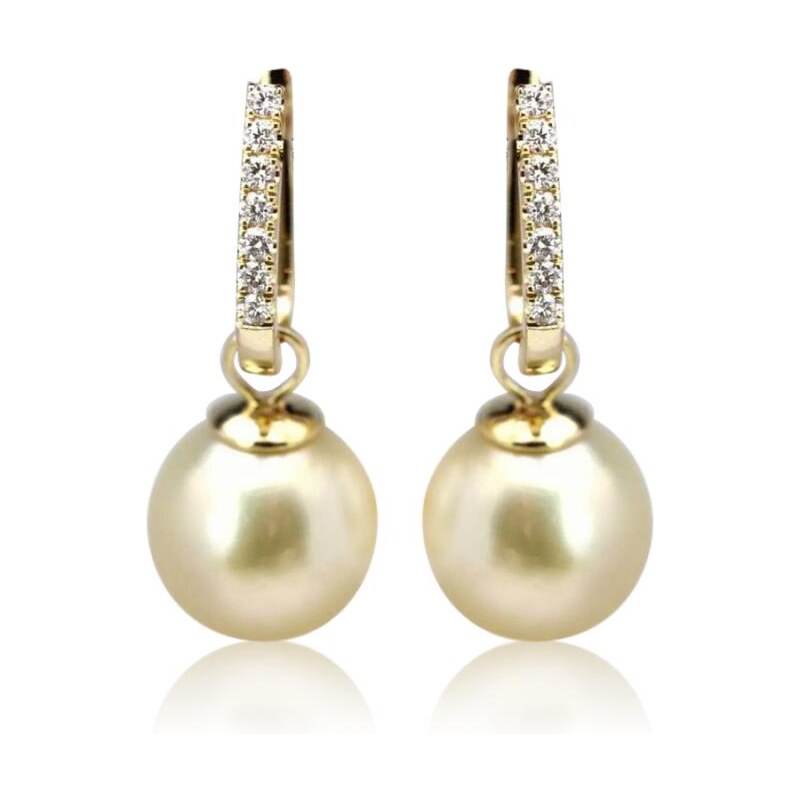 Eppi Náušnice s jihomořskými perlami a diamanty Marilla