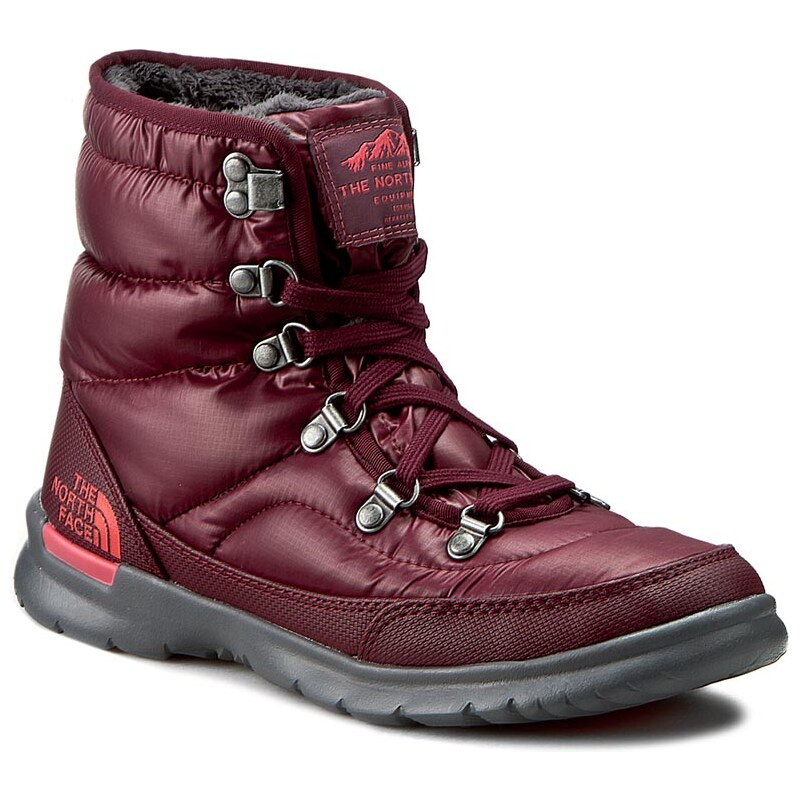 Sněhule THE NORTH FACE - Thermoball Lace II NF0A2T5LNUH Shiny Deep Garnet Red/Calypso Coral