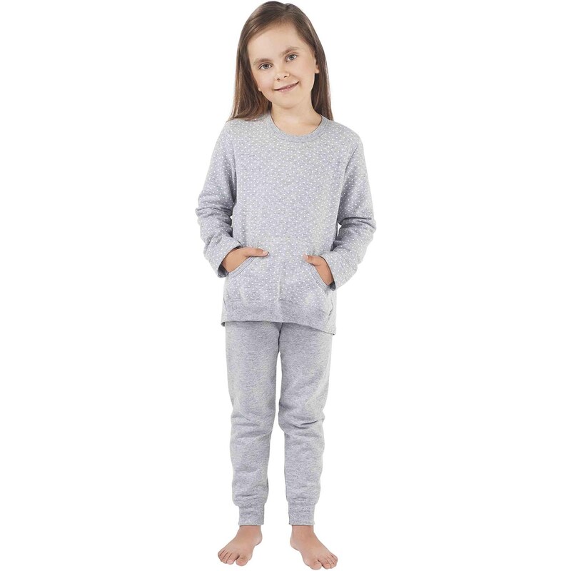 Dětské pyžamo Italian Fashion Awi Dz. dł. r. dł. sp., šedá