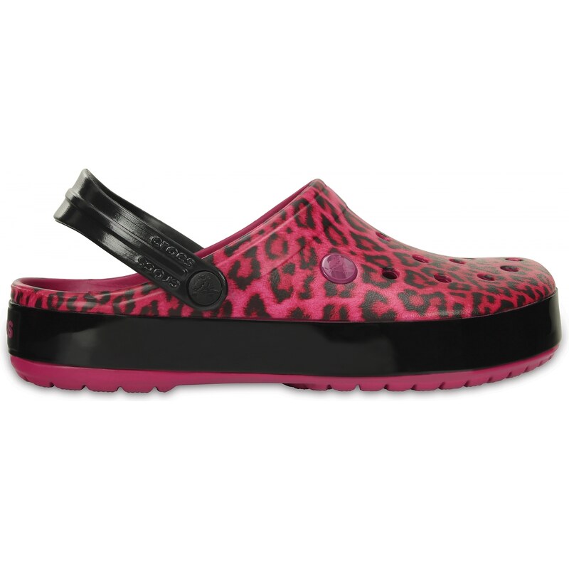 Crocs Crocband Leopard II Clog - Berry, M5/W7 (37-38)