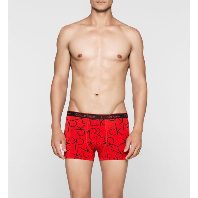 Calvin Klein červené pánské boxerky Trunk