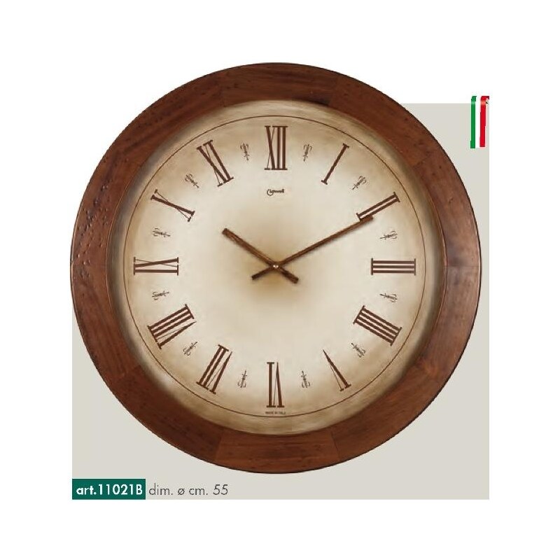 Lowell Italy Originální nástěnné hodiny 11021B Lowell Prestige 55cm