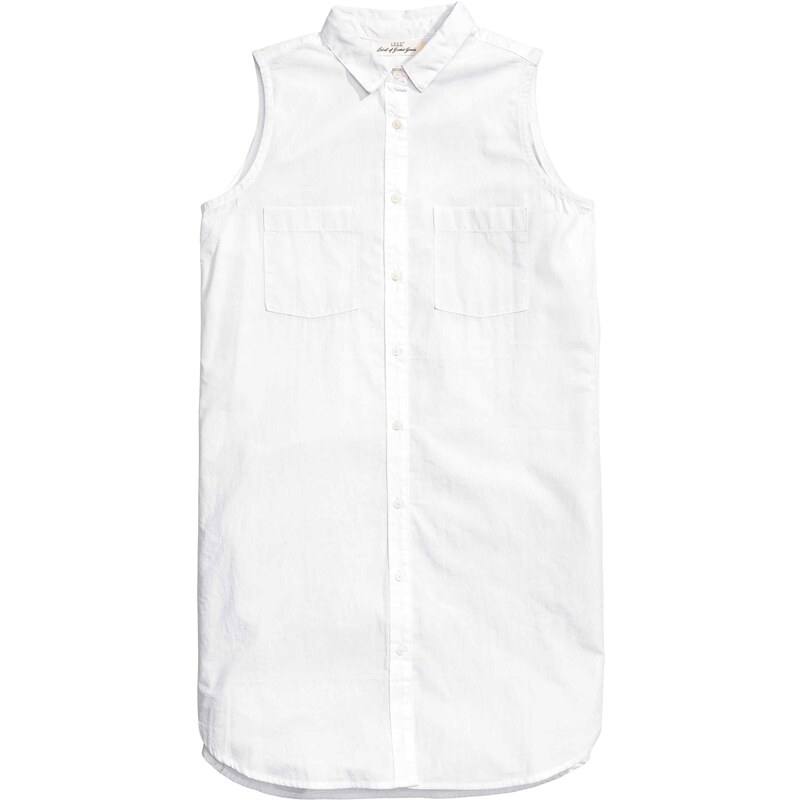 H&M Košilové šaty bez rukávů