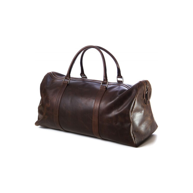 Kožená cestovní taška dbramante1928 Kastrup Weekender Bag tmavě hnědá (WK00HD000471)