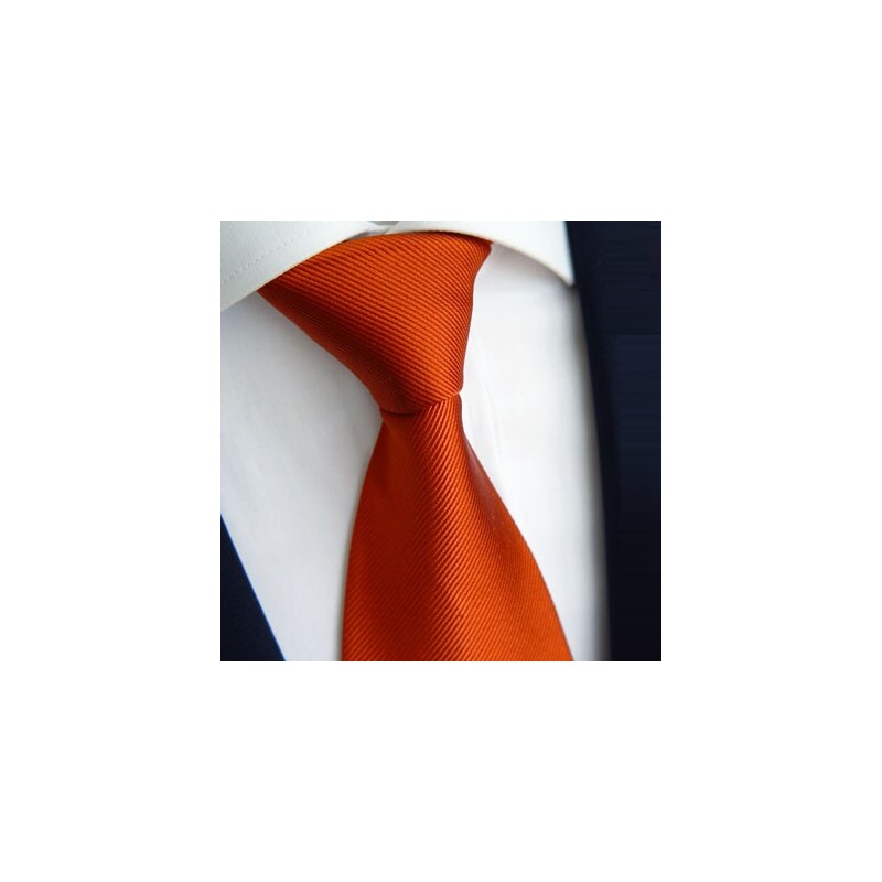 Oranžová jednobarevná kravata Beytnur 900-30