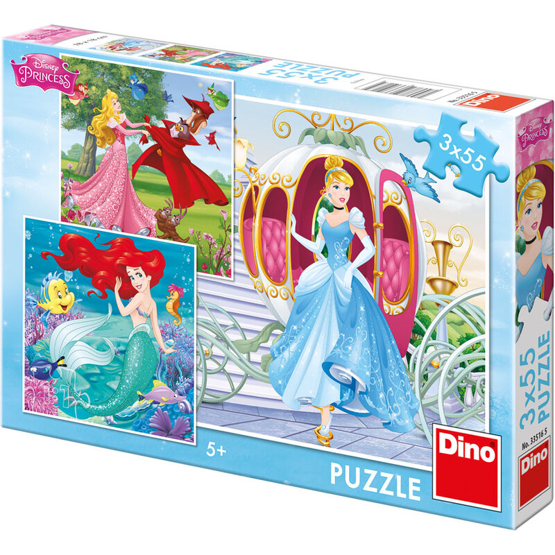 Dino Puzzle Já princezna 3 x 55 dílků