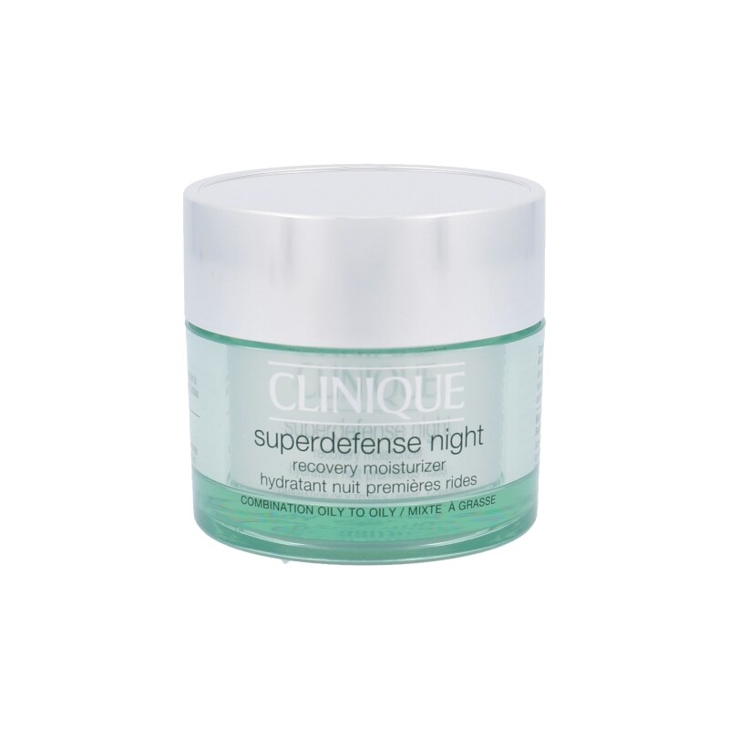 Clinique Superdefense Night Recovery Moisturizer Oily Skin 50ml Noční krém na normální a smíšenou pleť W Smíšená mastná až mastná