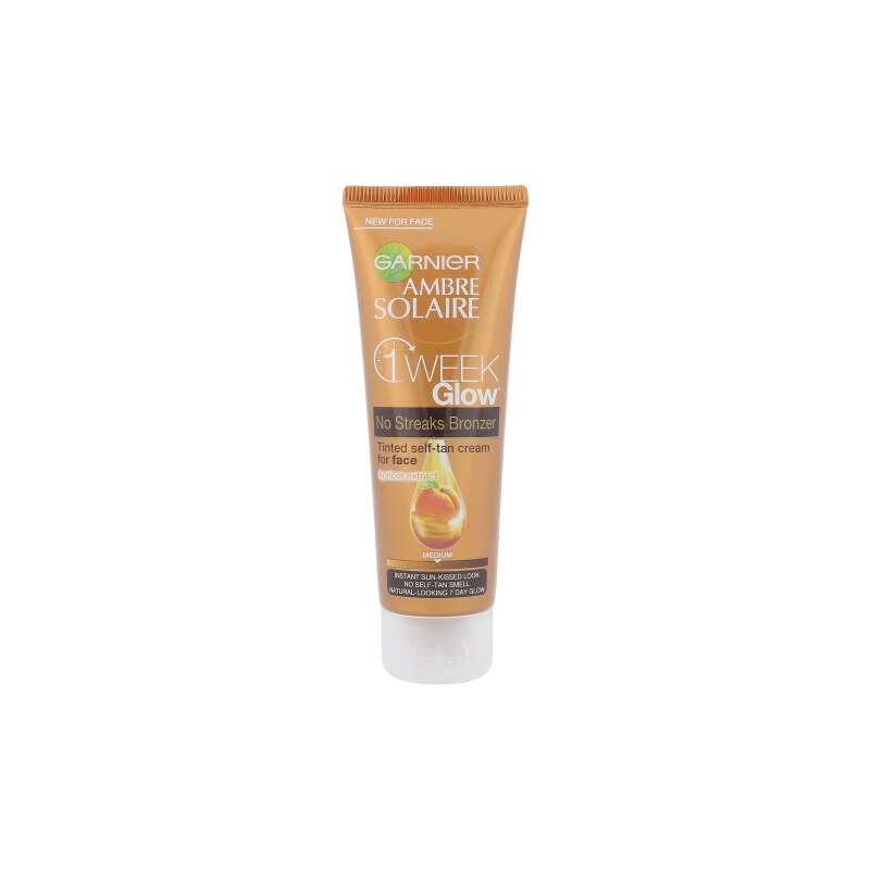 Garnier Ambre Solaire One Week Glow Self-Tan Face Cream 50ml Samoopalovací přípravek W - Odstín Medium