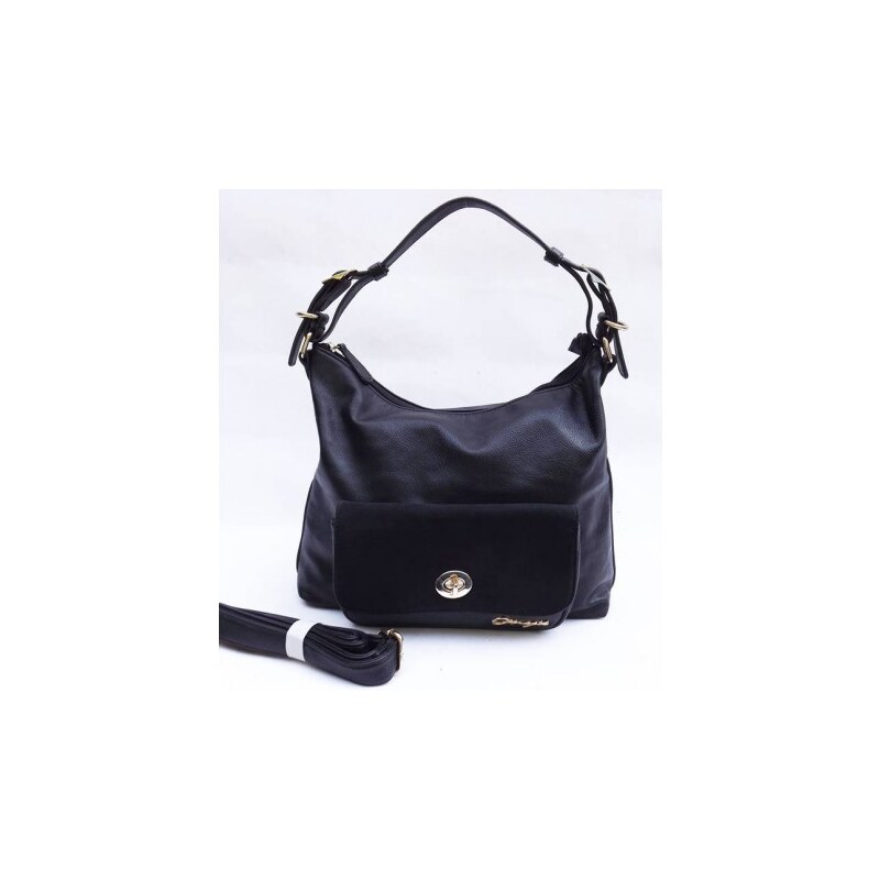 Elegantní kabelka Onyx černé barvy, Barva Černá o1