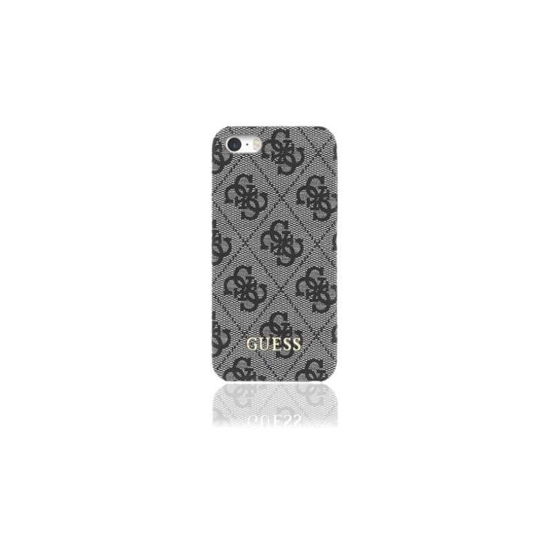 Pouzdro / kryt pro Apple iPhone 5 / 5S / SE - Guess, 4G Uptow Back Grey