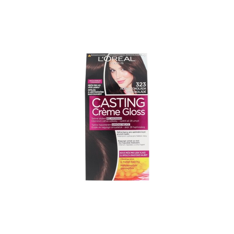 L´Oréal Paris Casting Creme Gloss Barva na vlasy W Barva na vlasy - Odstín 323 Darkest Chocolate