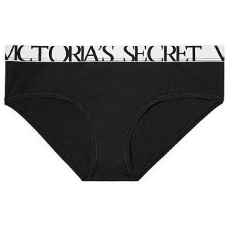 Victoria´s Secret Dámské kalhotky Bold Logo Hiphugger Panty černá