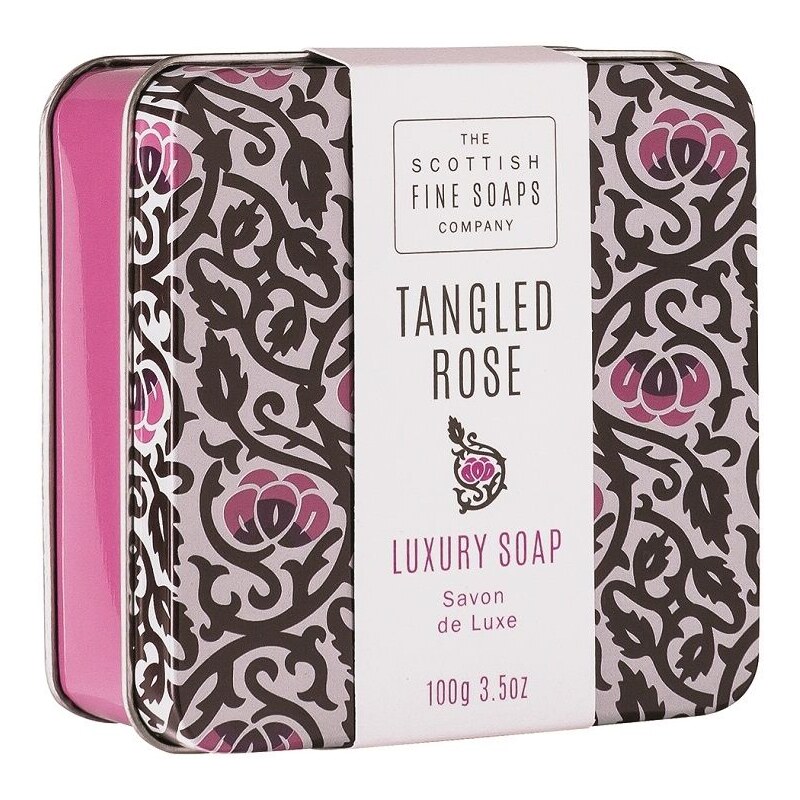 SCOTTISH FINE SOAPS Mýdlo v plechové krabičce Tangled Rose 100 g
