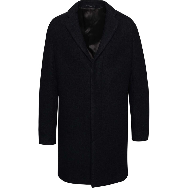 Tmavě modrý kabát Selected Homme Brook Boucle
