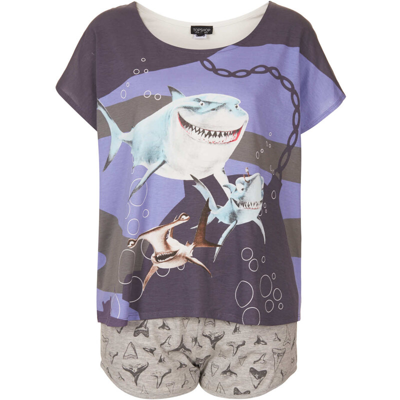 Topshop Nemo Shark Print Pyjama Set