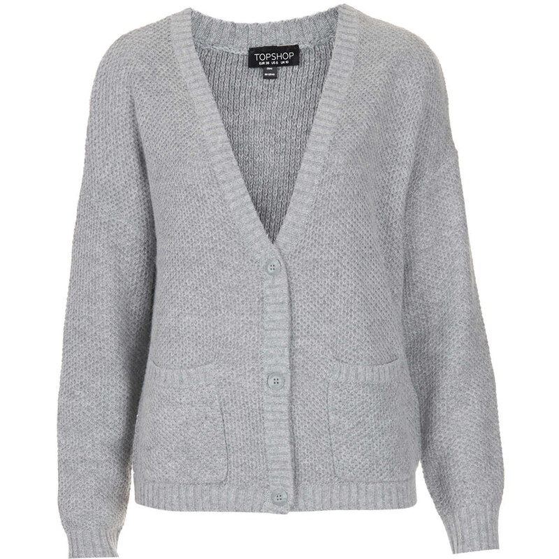 Topshop Knitted Stitch Slouch Cardi