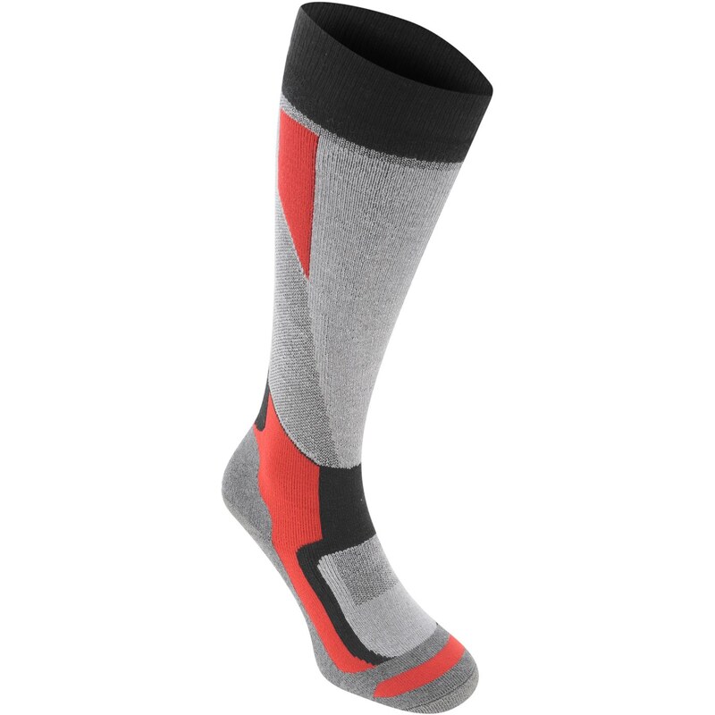 Nevica No Fear Pro Ski Sock 2 Pack Mens Black/Grey/Red