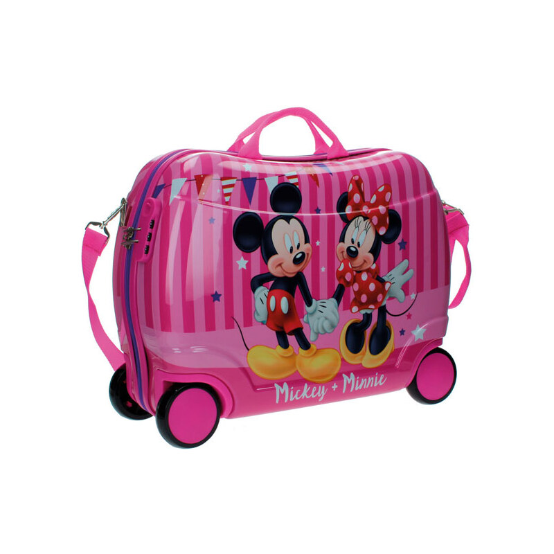 Dětský kufřík na kolečkách Mickey a Minnie MAXI 50 cm
