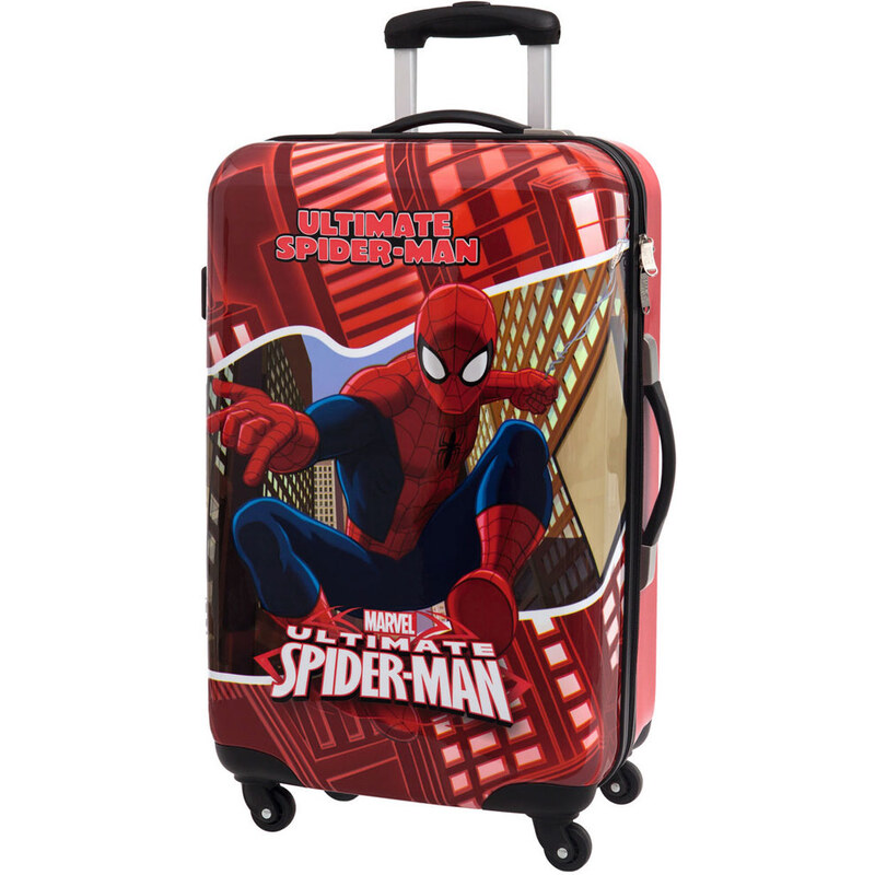 Cestovní kufr ABS Spiderman Red City 67 cm