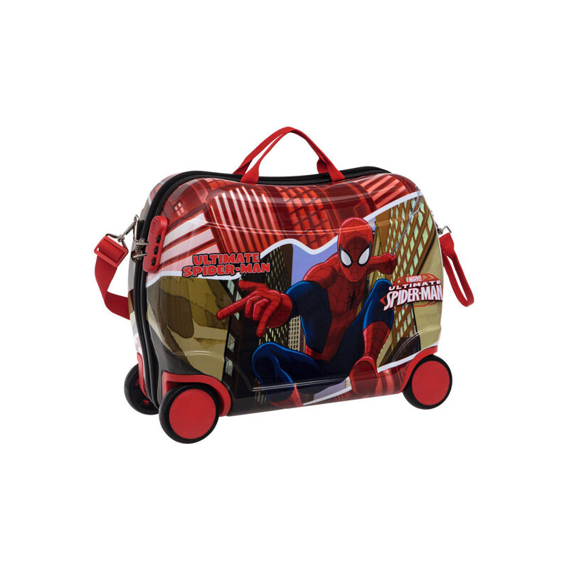 Dětský kufřík na kolečkách Spiderman Red City MAXI