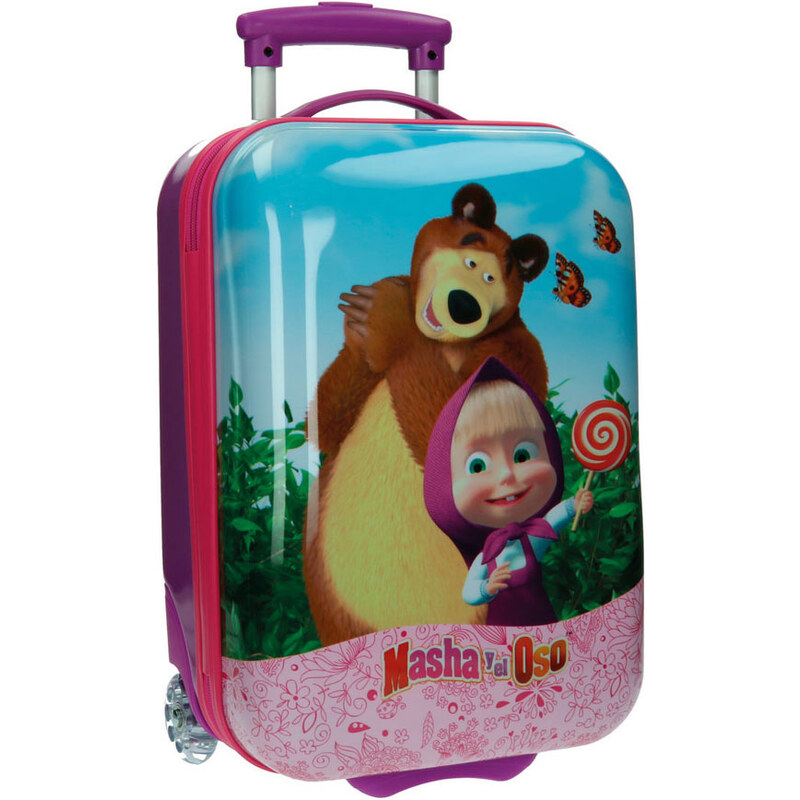 Cestovní kufr ABS Máša a Medvěd 48 cm