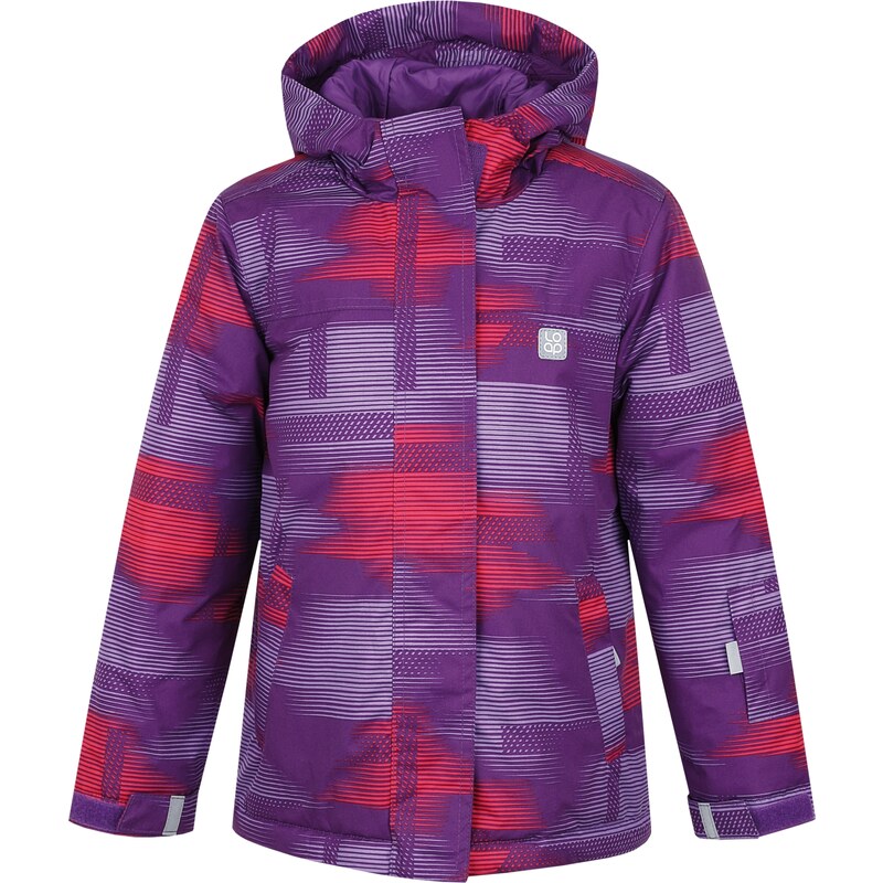 LOAP Dívčí lyžařská bunda Zelma - růžovo-fialová