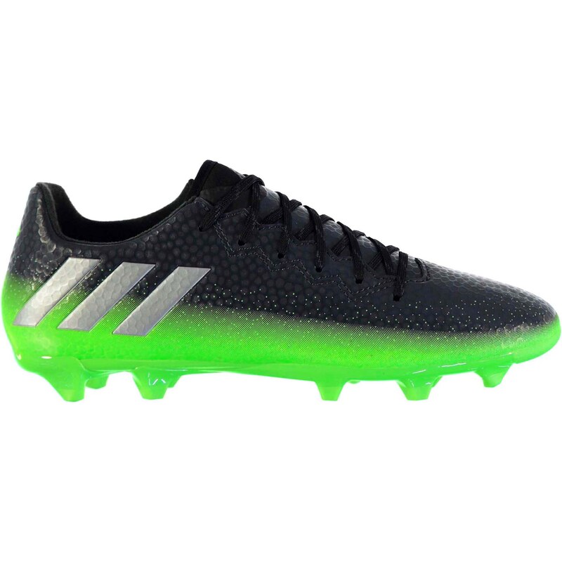Adidas Messi 16.3 FG Football Boots Mens, dkgrey/solgreen
