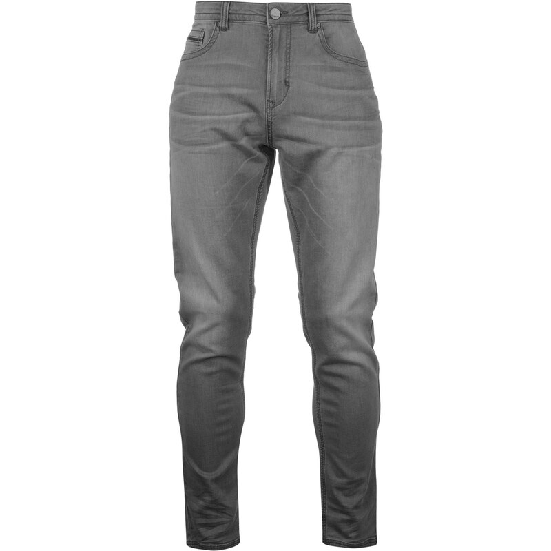 Firetrap Tinsel Belted Jeans pánské Slim Grey Wash