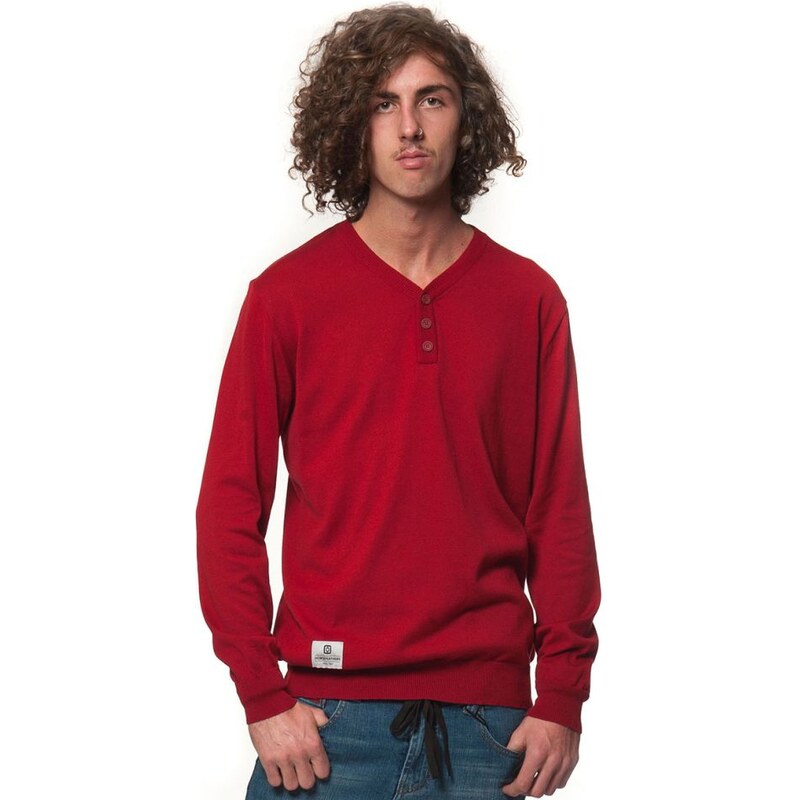 HORSEFEATHERS CATCHER HF SWEATER RUBY