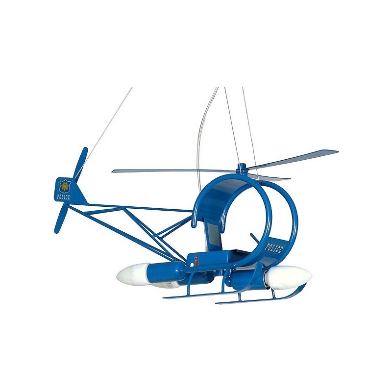 Prezent Dětský lustr Helikoptéra 3xE14/60W modrá LU4788