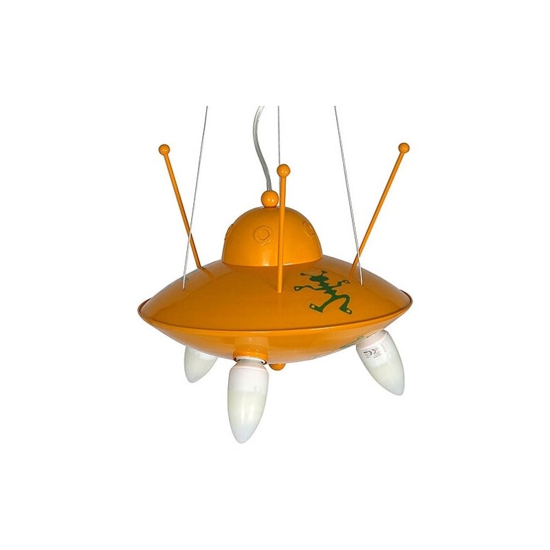 Prezent Dětský lustr UFO 3xE14/60W žlutá LU3065