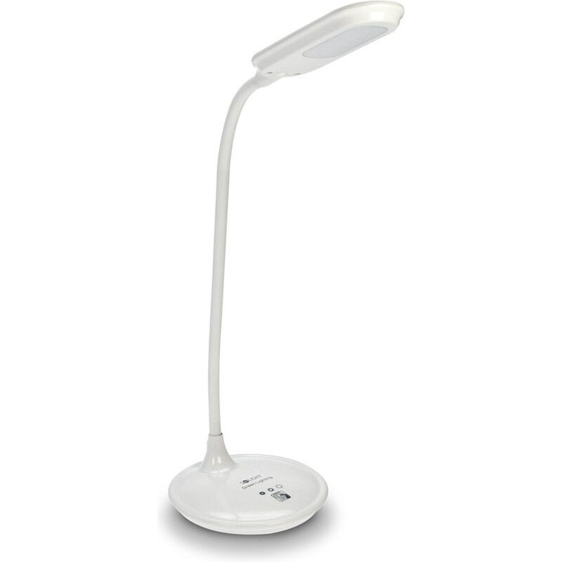 Solight LED stolní lampička dotyková, 5W, 3 stupně jasu, 4100K, bílá barva