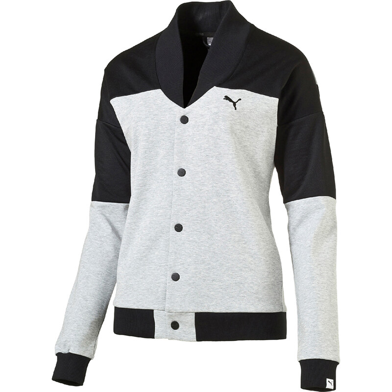 Mikina Puma STYLE REBEL Jacket W Light Gray Heather