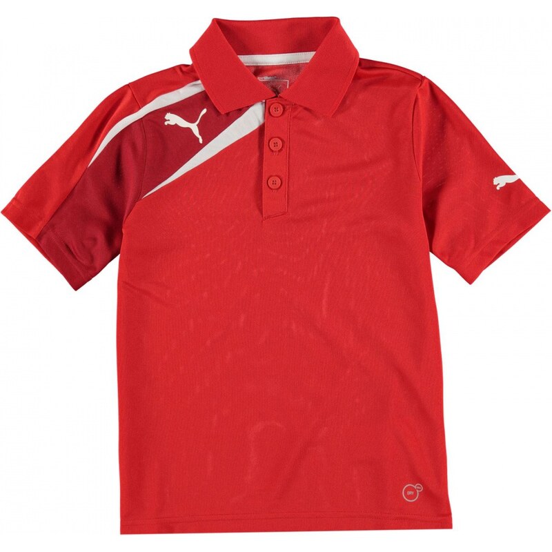 Puma Spirit Boys Polo Shirt, red