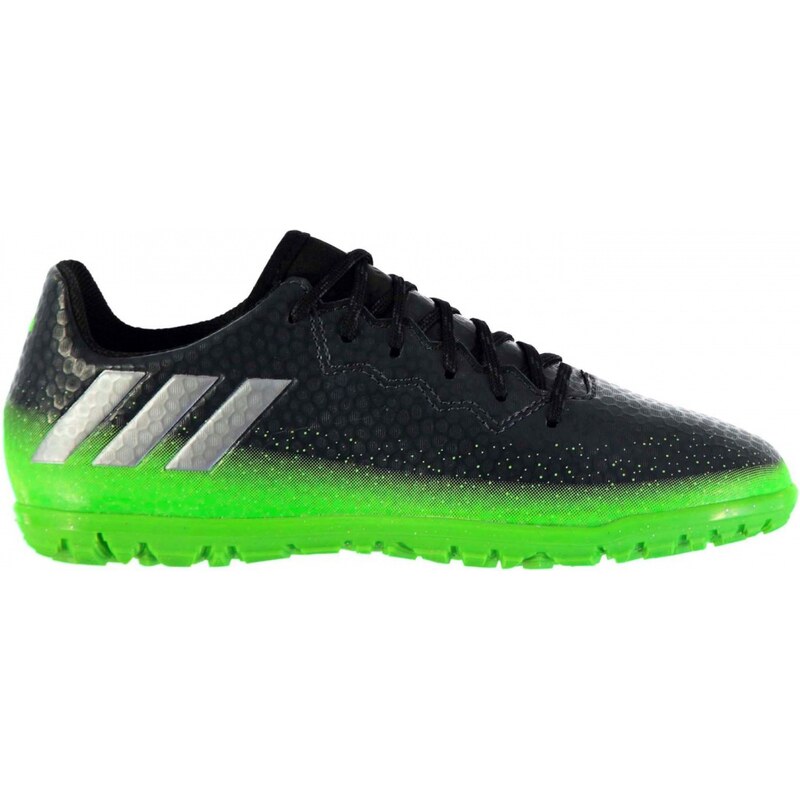 Adidas Messi 16.3 Astro Turf Trainers Childrens, dkgrey/solgreen