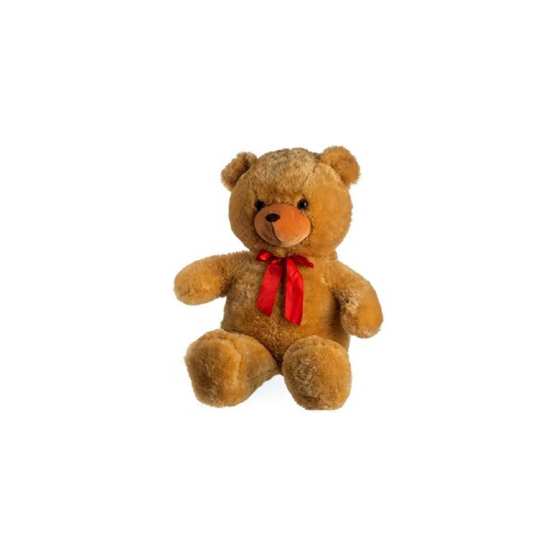 Teddies Medvěd s mašlí - 100 cm - světle hnědý
