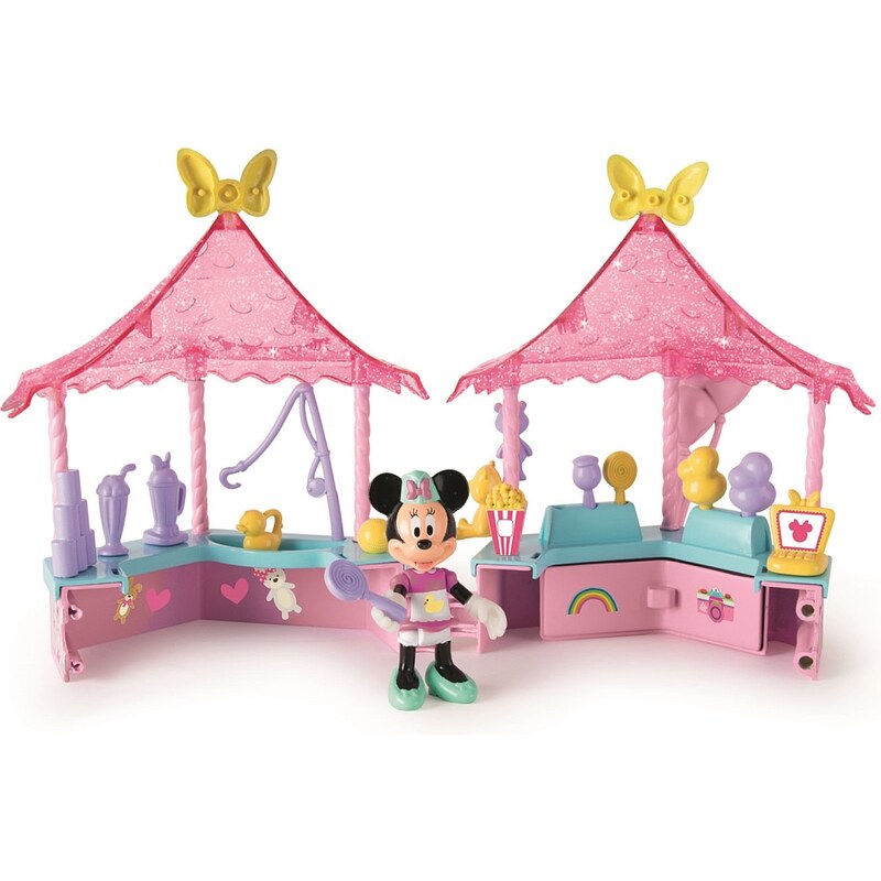 Mikro Trading Minnie stánek cukrovinky s kloubovou figurkou a doplňky