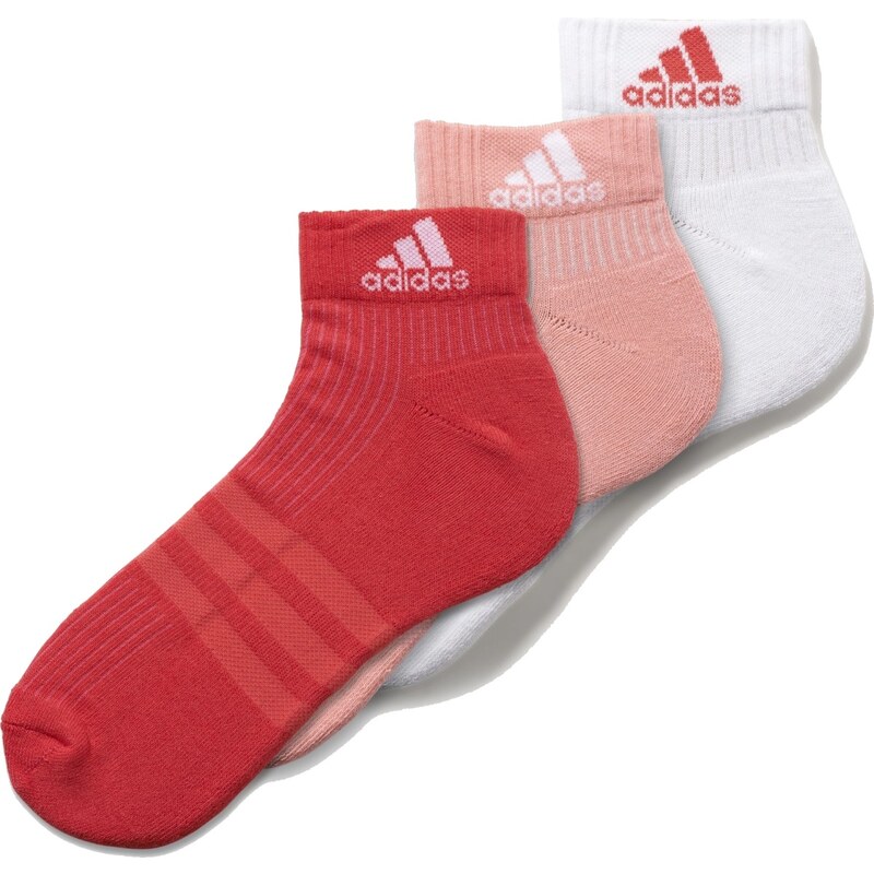 adidas Pohodlné bavlněné ponožky růžová 27-30