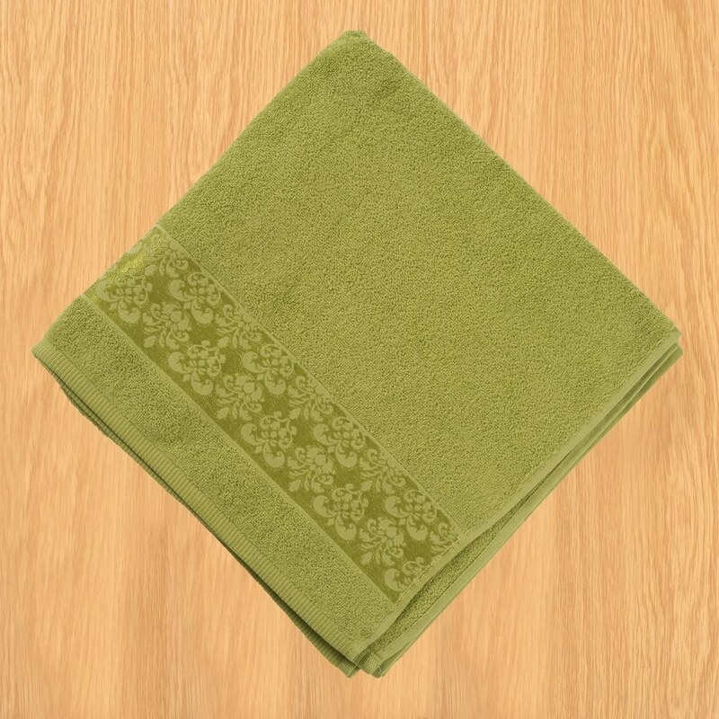 Kvalitex Froté ručník 50x100cm bordura olivový
