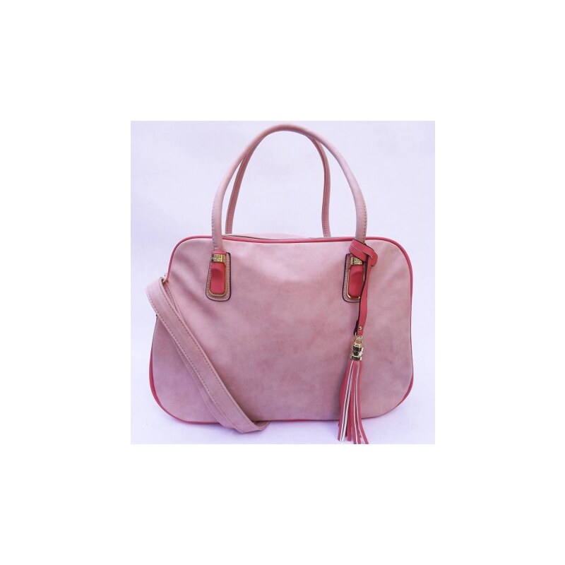 Kvalitní kabelka Winnisi pastelová barva, Barva Růžová 6125