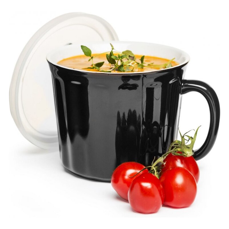 Hrnek na polévku SAGAFORM Soup Mug 0,5L | černý - GLAMI.cz