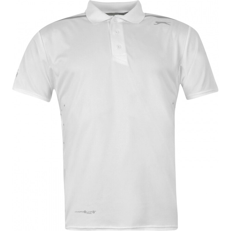 Slazenger Perforated Polo Shirt Mens, white