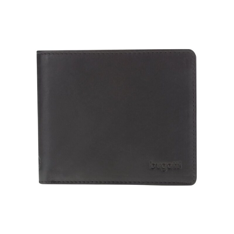 Černá pánská kožená peněženka bugatti Sempre