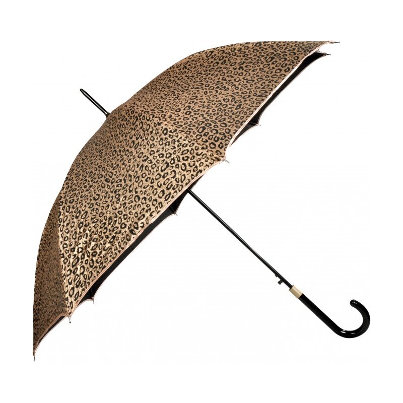 Doppler Dámský holový vystřelovací deštník Glitter Leo - zlatý 740865LO-2