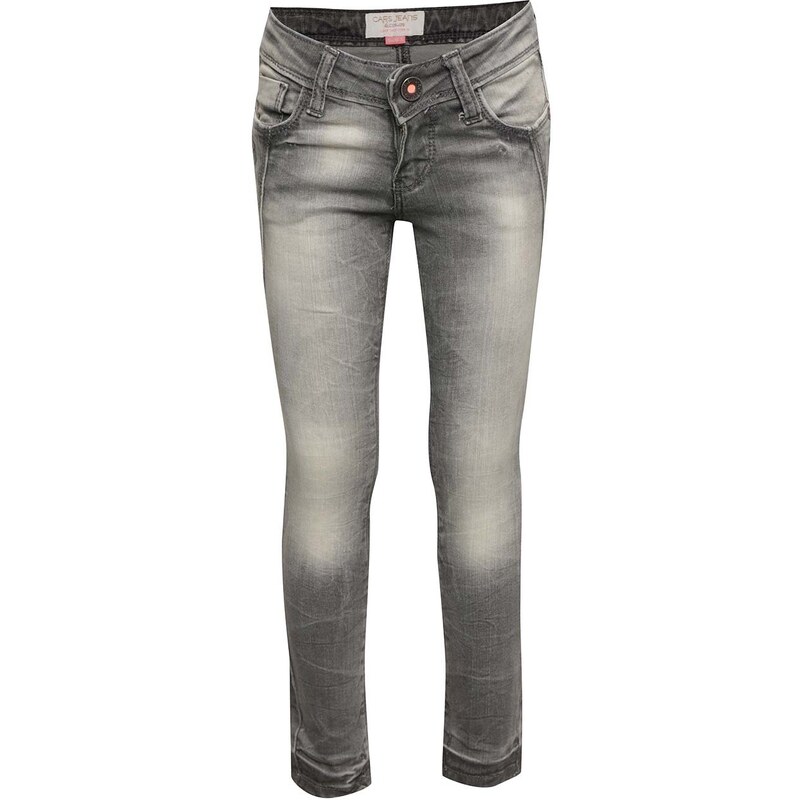 Šedé holčičí džíny s vyšisovaným efektem Cars Jeans Vicka
